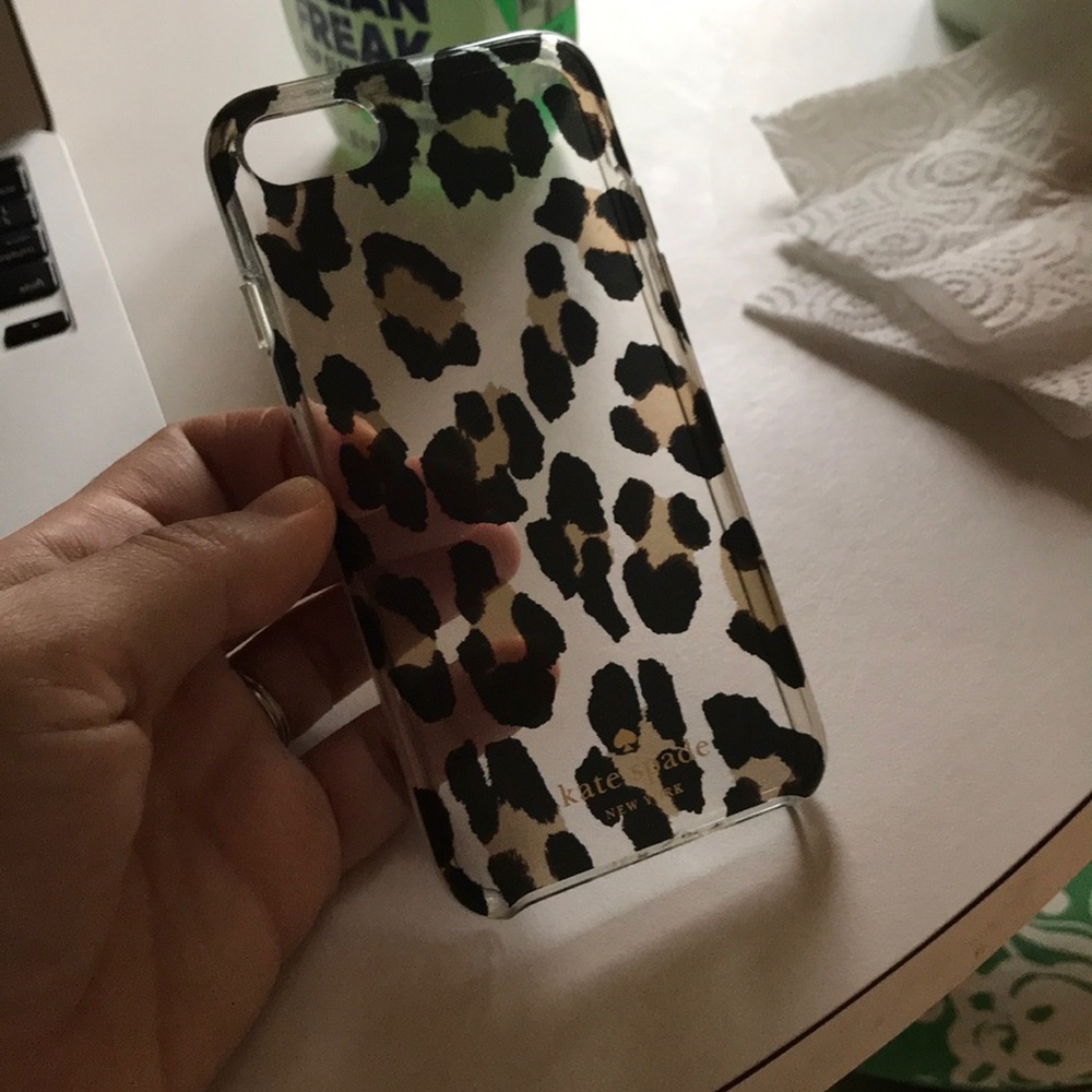 Kate spade iPhone 6/7/8 clear leopard case